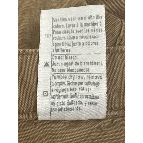 Carhartt B203 BUC (Buckskin) Brown Canvas Cargo Work Shorts Size 40 Mens - Picture 7 of 7